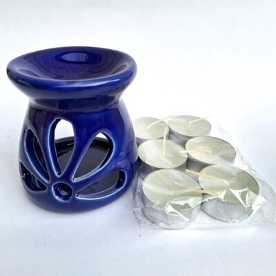 difusor de cerâmica azul